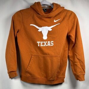 Nike Kids UT Burnt Orange Hoodie with White Accents M
